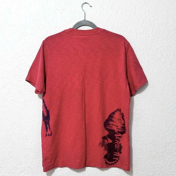Aeropostale Short sleeve shirt red size Large - Picture 2 of 16